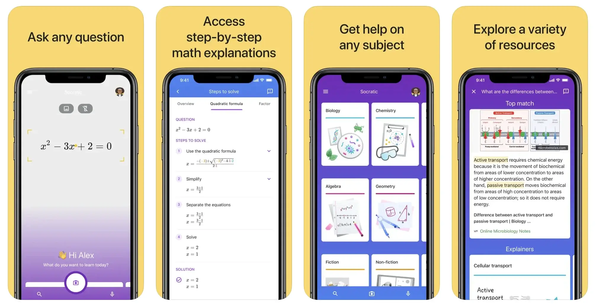 AI iPhone Apps for Learning - Socratic by Google