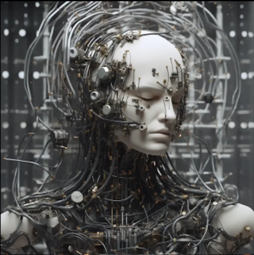 Prompt: “An abstract visual of artificial intelligence.”