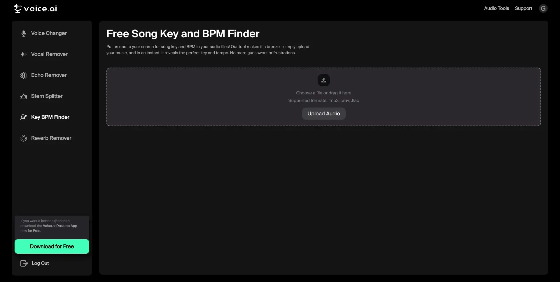 Song & Key BPM Finder