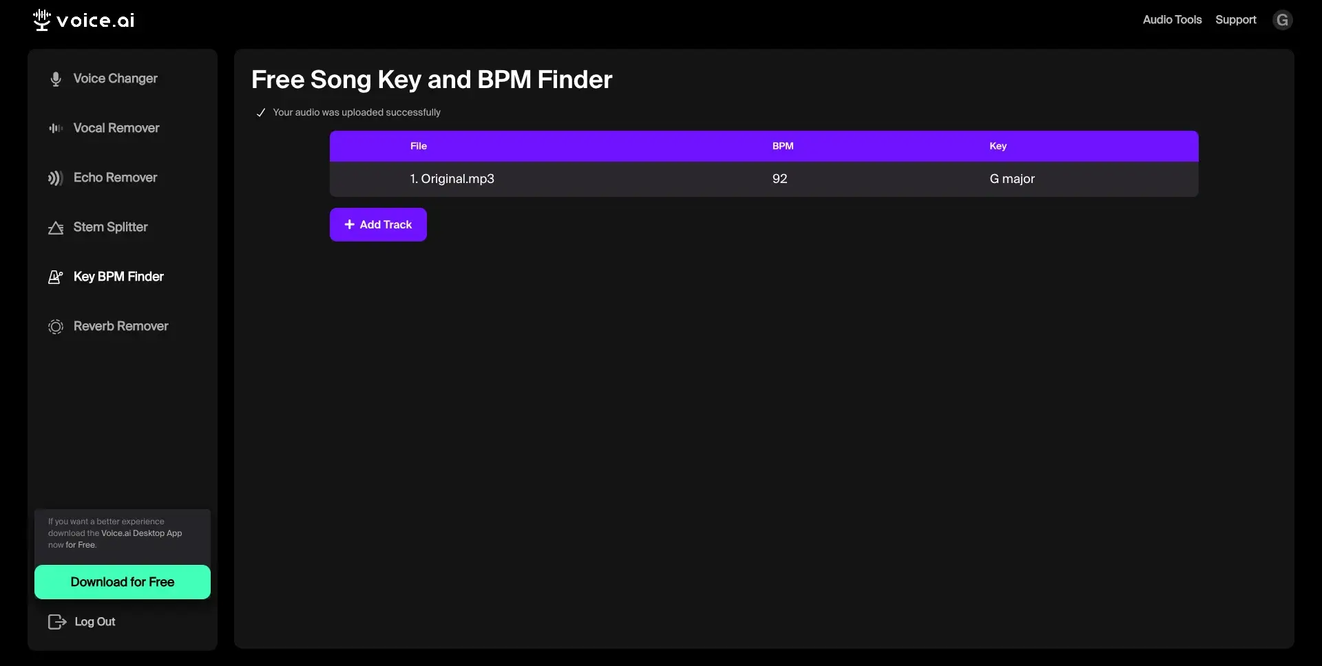 Key and BPM Finder Results
