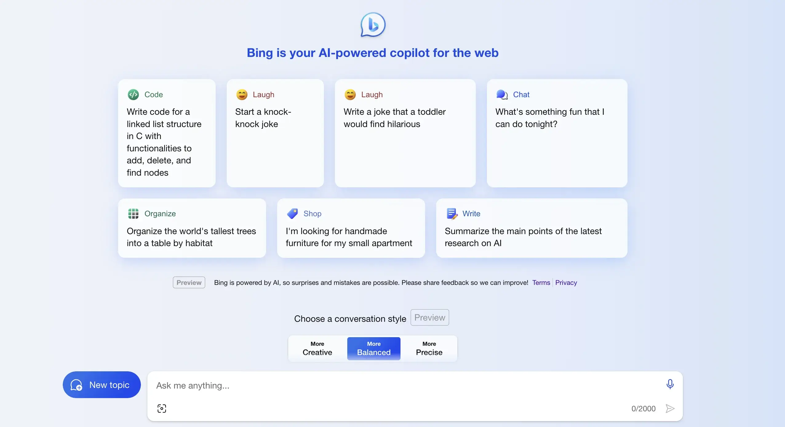 2. Bing - Best AI-powered Companion