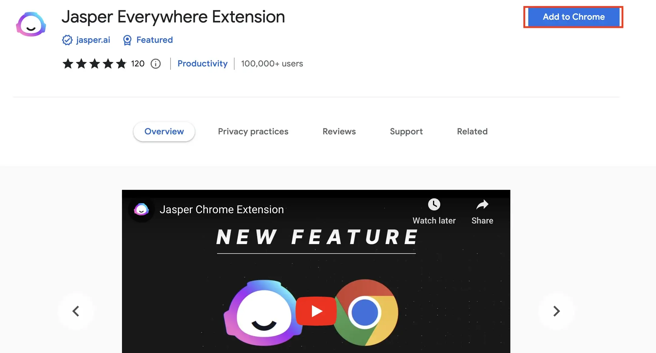Jasper AI Browser Extension
