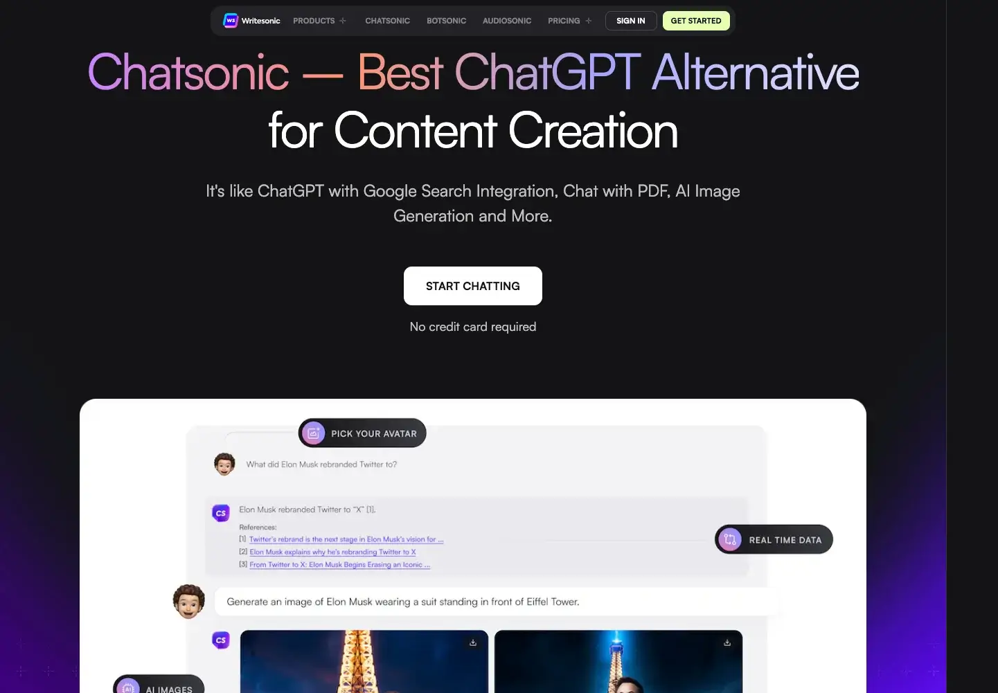 Chatsonic - ChatGPT Alternative