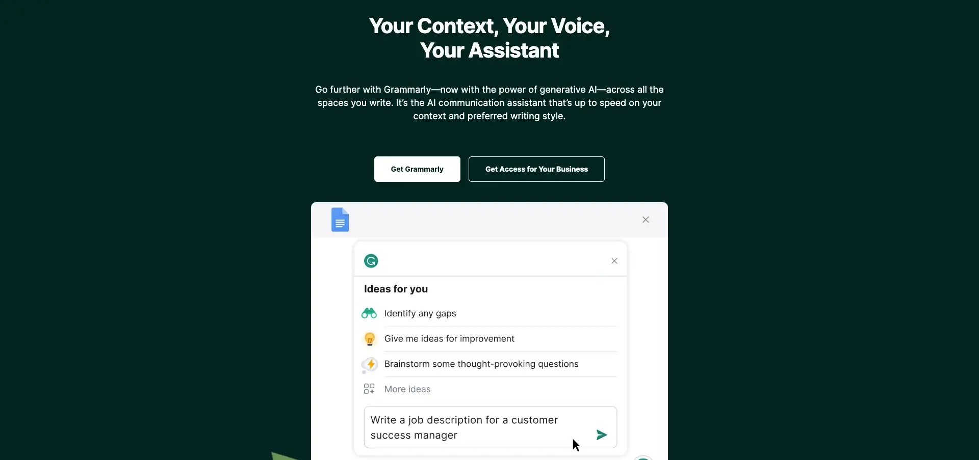 Grammarly AI tool