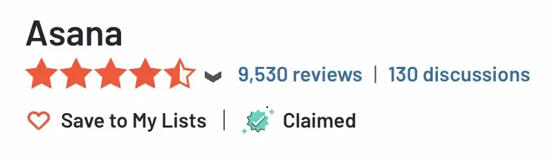 Asana Reviews