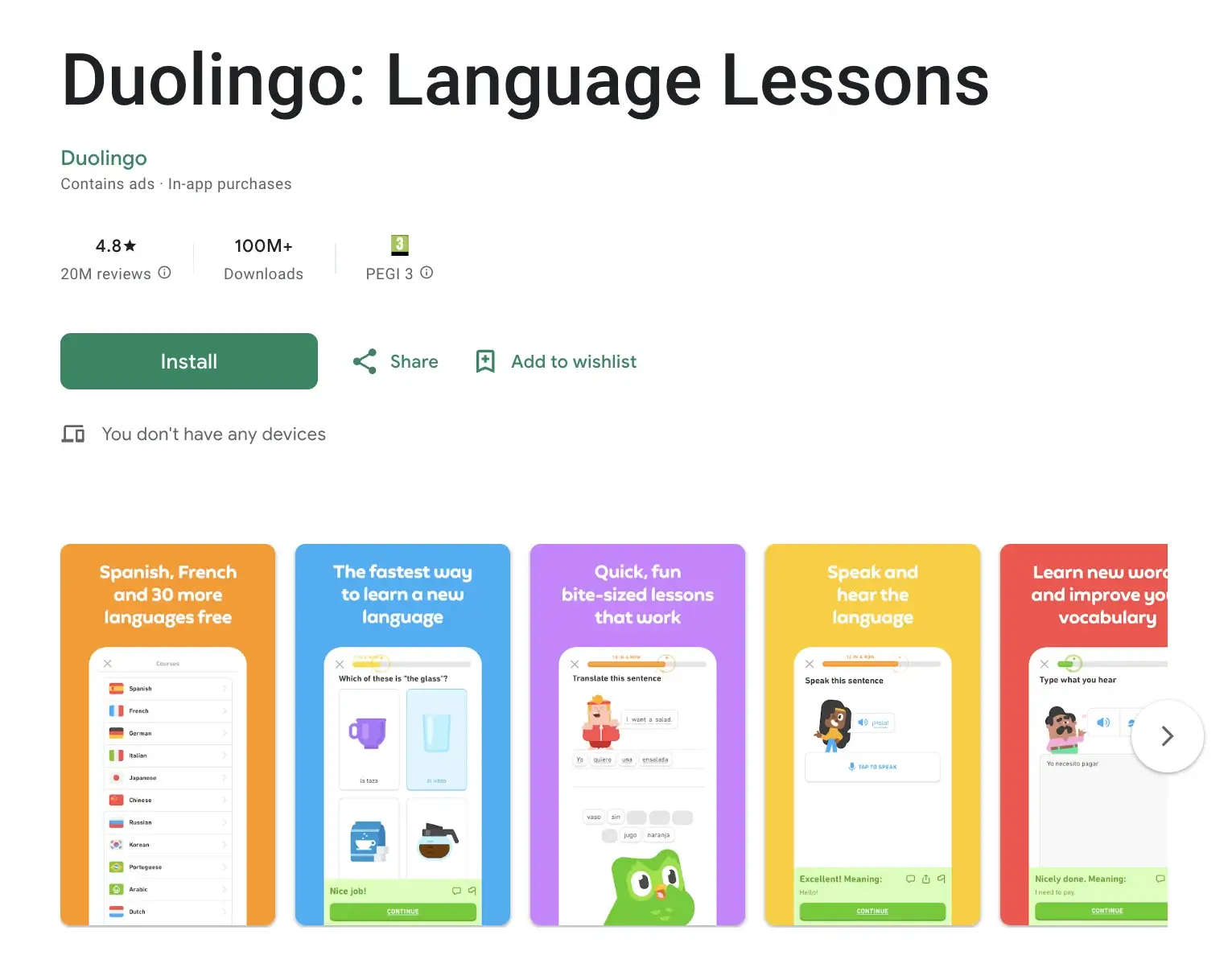 Duolingo - Best AI App for Android