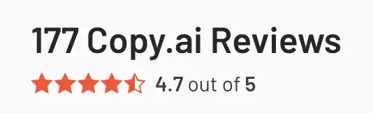 Copy AI Customer Reviews