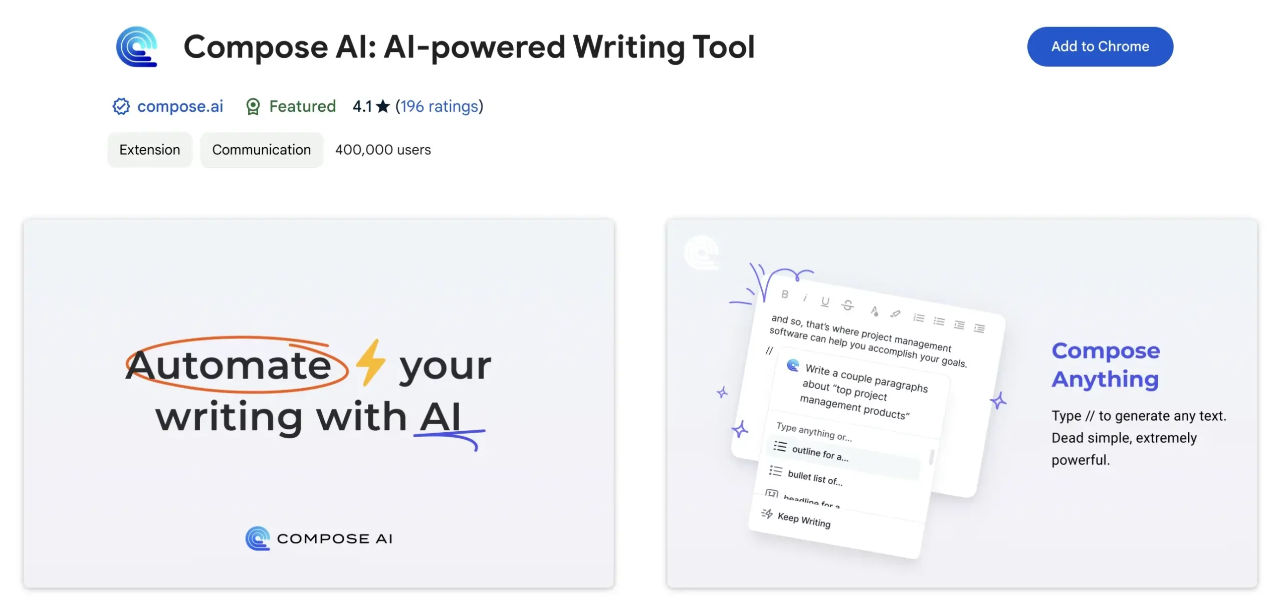 1. Compose AI - Your Writer Buddy