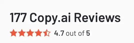 Copy AI Customer Reviews