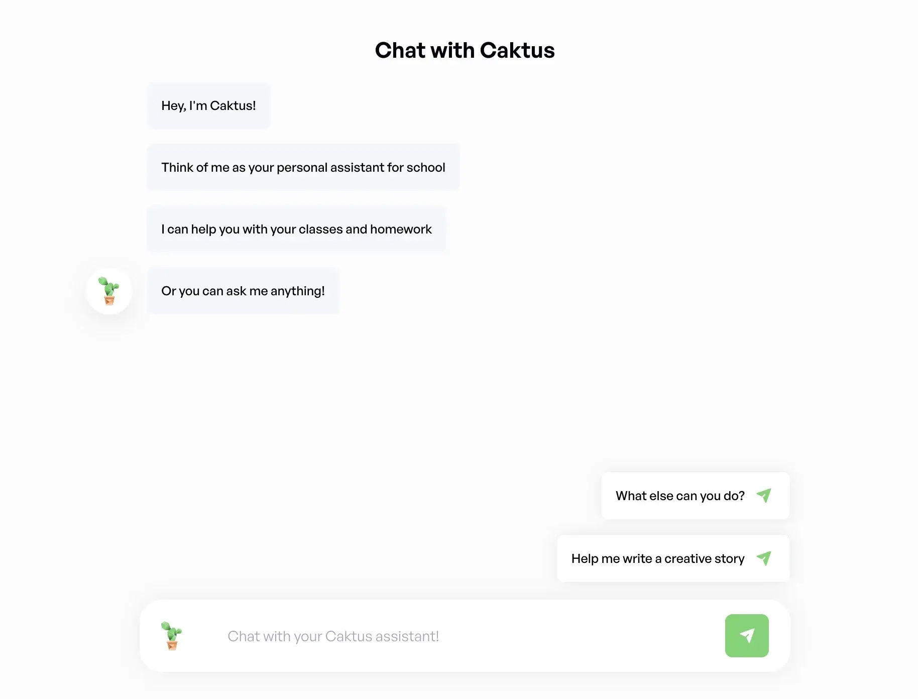 Caktus AI Chat